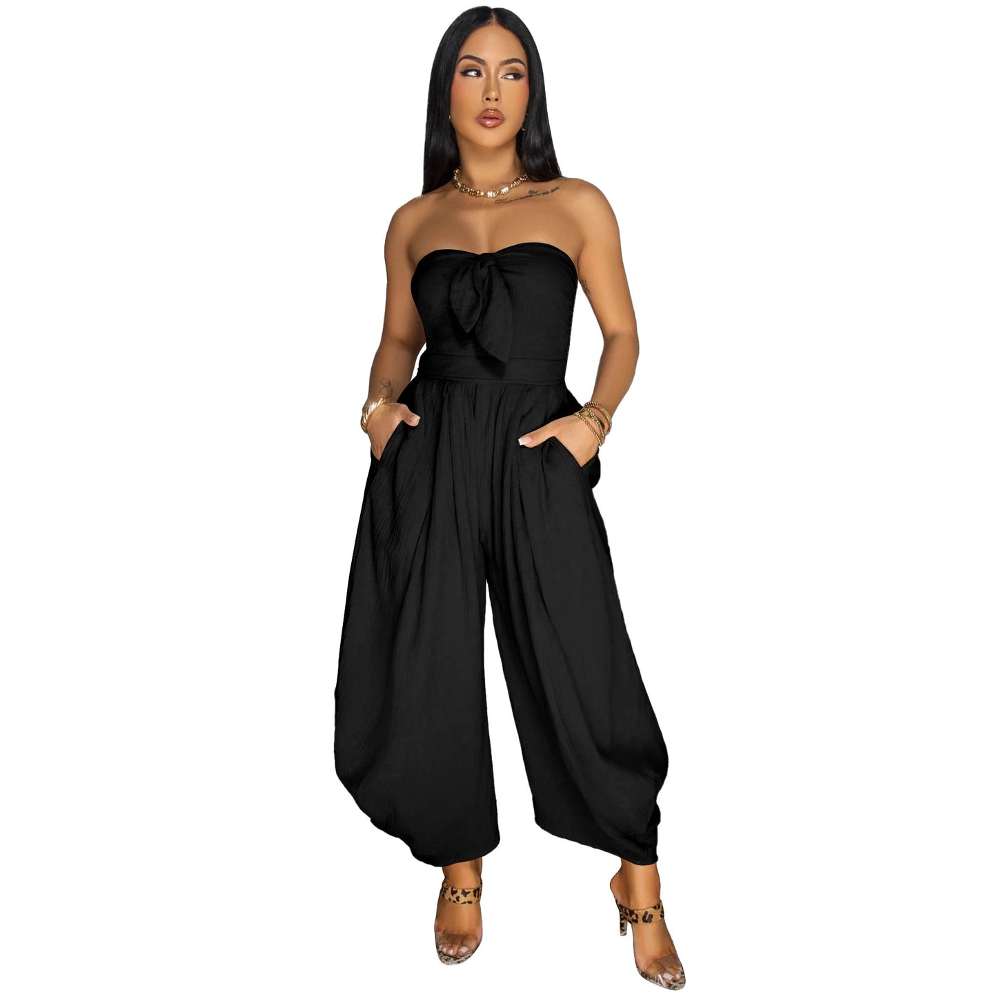 Willow Chest Wrap Jumpsuit