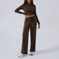 Tiffany Wide Leg Casual Trousers Suit
