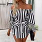 Charlotte Shoulder-baring Lantern Sleeve Shirt