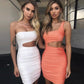 Slim One-shoulder Short Dress Sexy Fashion Hollow Mini Dresses For Women
