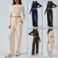 Tiffany Wide Leg Casual Trousers Suit
