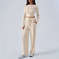Tiffany Wide Leg Casual Trousers Suit