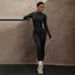 Fitness Scrub Sports Yoga Suit Trousers Workout Long Sleeve Coat
