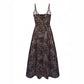 Isis Leopard-print Backless V-neck Dress