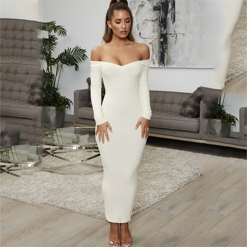 Jasmine Cotton Ribbed Maxi Dress