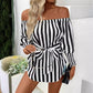 Charlotte Shoulder-baring Lantern Sleeve Shirt