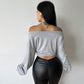 Sexy Pure Desire Style Crop TopNew One-shoulder