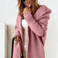 Fashion Bat Sleeve Hooded Cardigan Oversized Loose Temperament Solid Color Sweater Womens Clothing