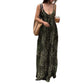 Isis Leopard-print Backless V-neck Dress