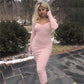 Jasmine Cotton Ribbed Maxi Dress