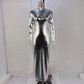 Turtleneck Long-sleeve Waist-cinching Sheath Dress