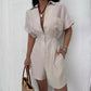 Simone Casual Loose One-piece Shorts Suit
