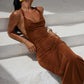 Backless Vacation Style Sheath Dress Women