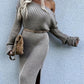Simple Women's Clothing Knitted Dress