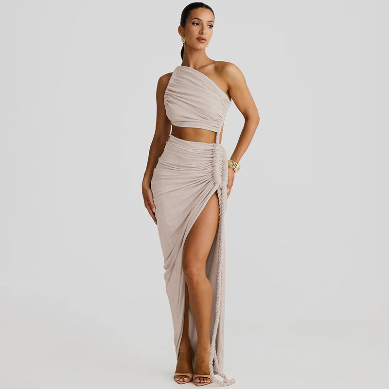 Jenae One Shoulder Ruched Dress
