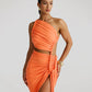 Jenae One Shoulder Ruched Dress