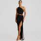 Jenae One Shoulder Ruched Dress