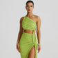 Jenae One Shoulder Ruched Dress
