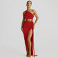 Jenae One Shoulder Ruched Dress