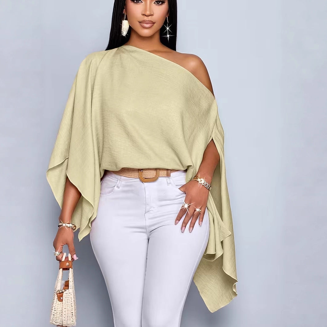 Batwing-sleeve Blouse
