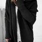 Fashion Bat Sleeve Hooded Cardigan Oversized Loose Temperament Solid Color Sweater Womens Clothing
