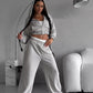 Cropped Hooded Sweater Set