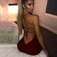 Brooke Backless Lace Up Dress