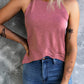 Curved Hem Grecian Tank Top