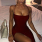 Brooke Backless Lace Up Dress