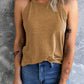 Curved Hem Grecian Tank Top