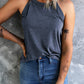 Curved Hem Grecian Tank Top