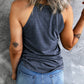 Curved Hem Grecian Tank Top